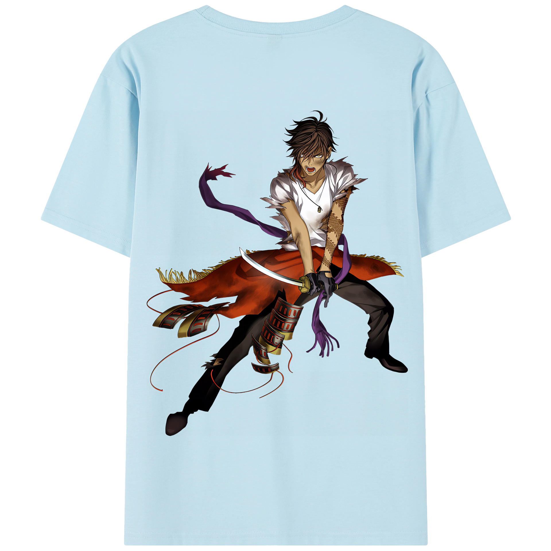 （画像用） 刀剣乱舞 Touken Ranbu 綿100％半袖Tシャツ（背面プリント）